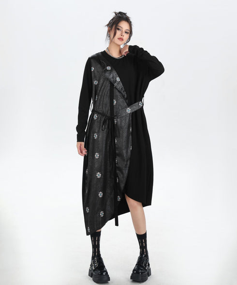 Black Mesh Layered Skirt